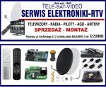 ˙TELE-SAT-VIDEO sc˙od 1993r NAPRAWA RTV, PILOTY -- SERWIS-ELEKTRONIKI --  sprzedaż - montaż  ANTEN SAT  i  TV